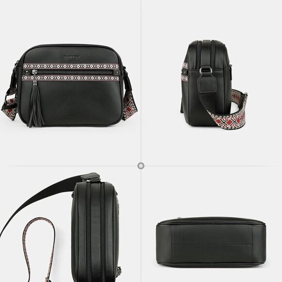 Crossbody Bags for Women Designer Vegan Leather Crossbody Purse Multi-pocket Med - Picture 7 of 9